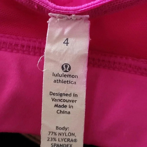 Lululemon Cross My Heart Bra Paris Pink Women’s Size 4 - Picture 5 of 6